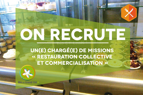 Recrutement : Chargé(e) de missions « Restauration collective et commercialisation »