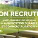 Recrutement : Chargé(e) de missions « Alimentation durable et commercialisation »