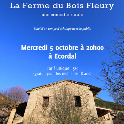 Théâtre-débat autour de la pièce « La Ferme du Bois Fleury » organisé par Bio des Ardennes
