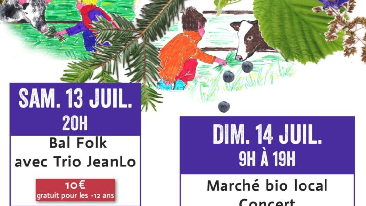 Fêtons la Bio à la Ferme du Hazard le 13 et le 14 juillet 2024
