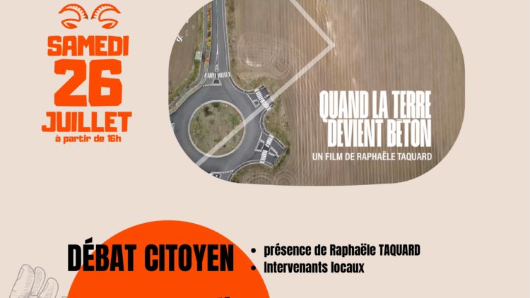 « Quand la terre devient béton » projection-débat-repas paysan-concert