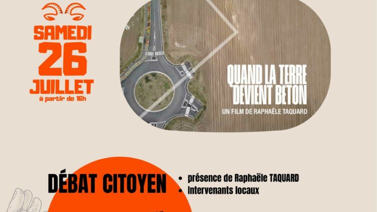 « Quand la terre devient béton » projection-débat-repas paysan-concert