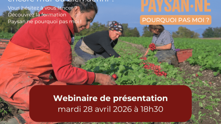 Webinaire : Découvrez les formations « S&rsquo;installer paysan.ne en Grand Est »