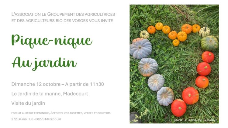 Pique-nique annuel des adhérents de Bio des Vosges