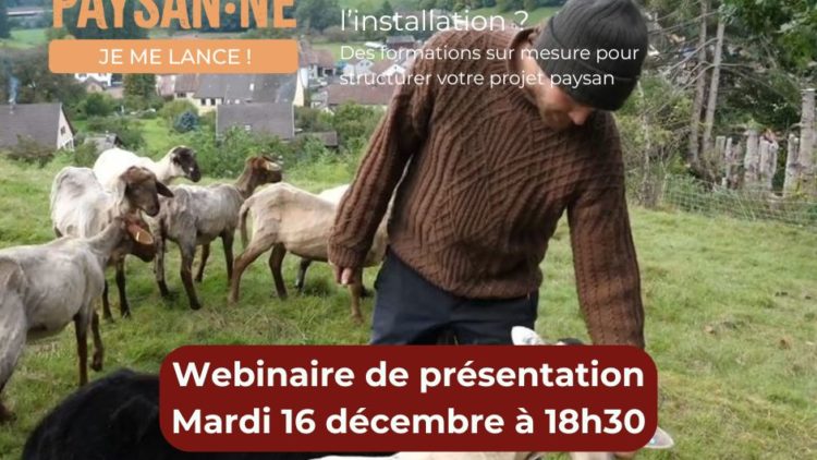 Webianire : Découvrez les formations « S’installer paysan.ne en Grand Est »