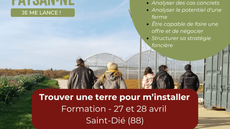 Trouver une terre pour m’installer