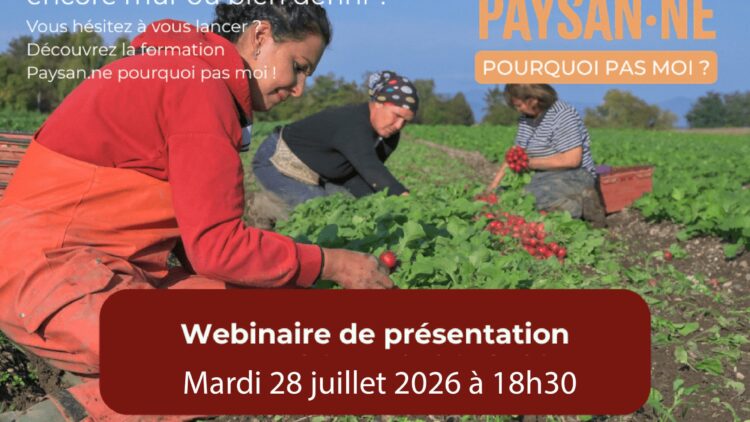 Webinaire : Découvrez les formations « S&rsquo;installer paysan.ne en Grand Est »
