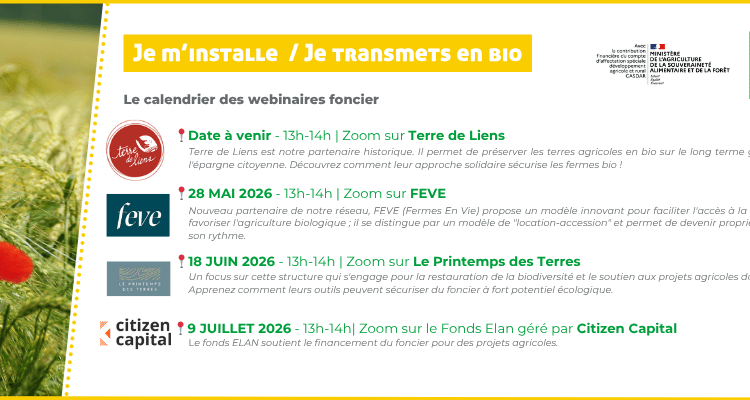 Webinaire : Je m’installe / Je transmets en bio avec… le fond ELAN