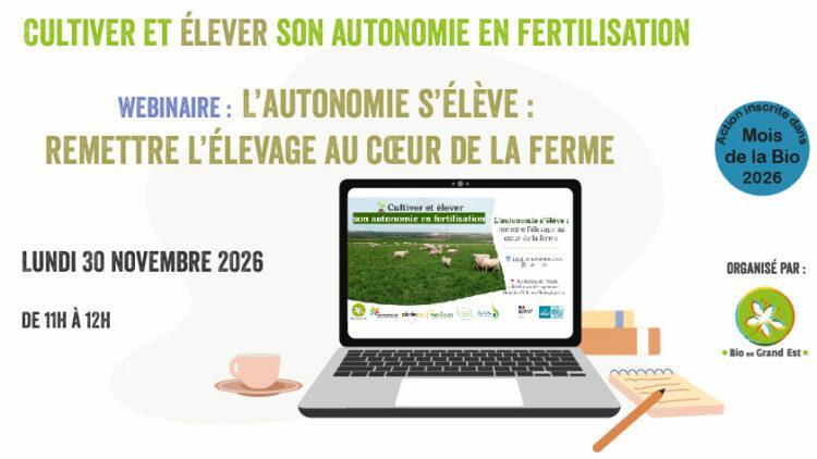 Mois de la Bio – Webinaire : Réintroduire l’élevage sur sa ferme